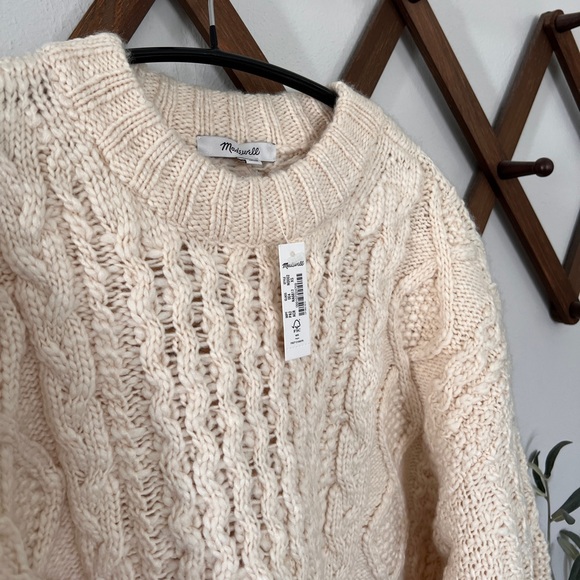 MADEWELL Cable-Knit Oversized Sweater - Picture 4 of 8